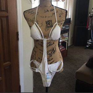 NWT forever 21 sexy white monokini